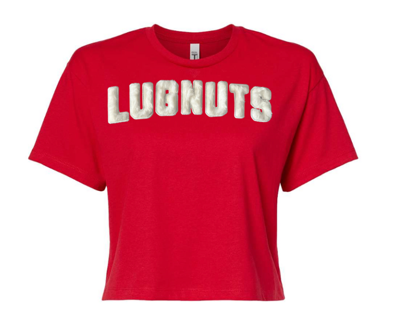 Fuzzy Lugnuts Crop Tee
